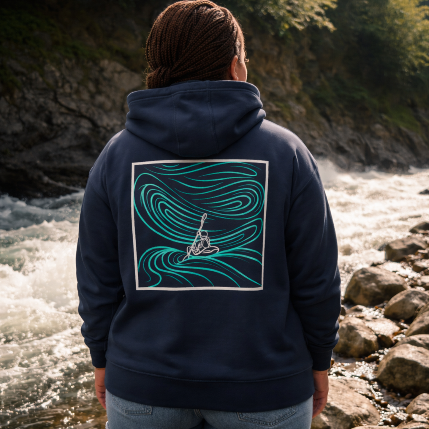 Big Flow Hoodie - Navy