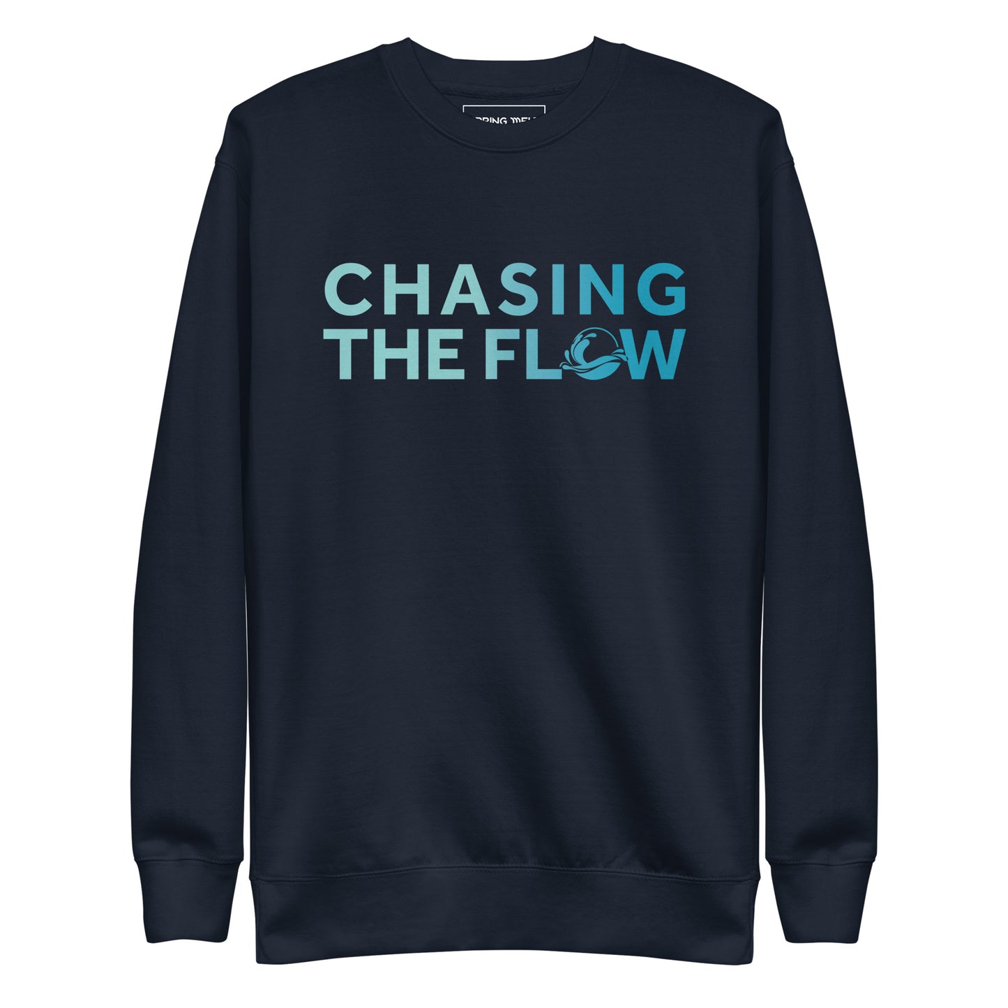 Chasing The Flow logo sweatshirt - Navy/Aqua